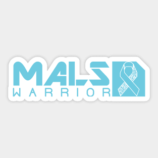 Median Arcuate Ligament Syndrome MALS Warrior (Teal Wide) Sticker